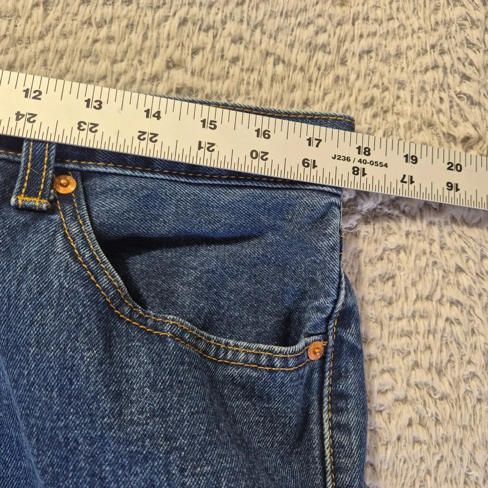 Levi's 505 Regular Fit 00505-4886 Mens 36x30 Blue Straight Leg Denim Jeans